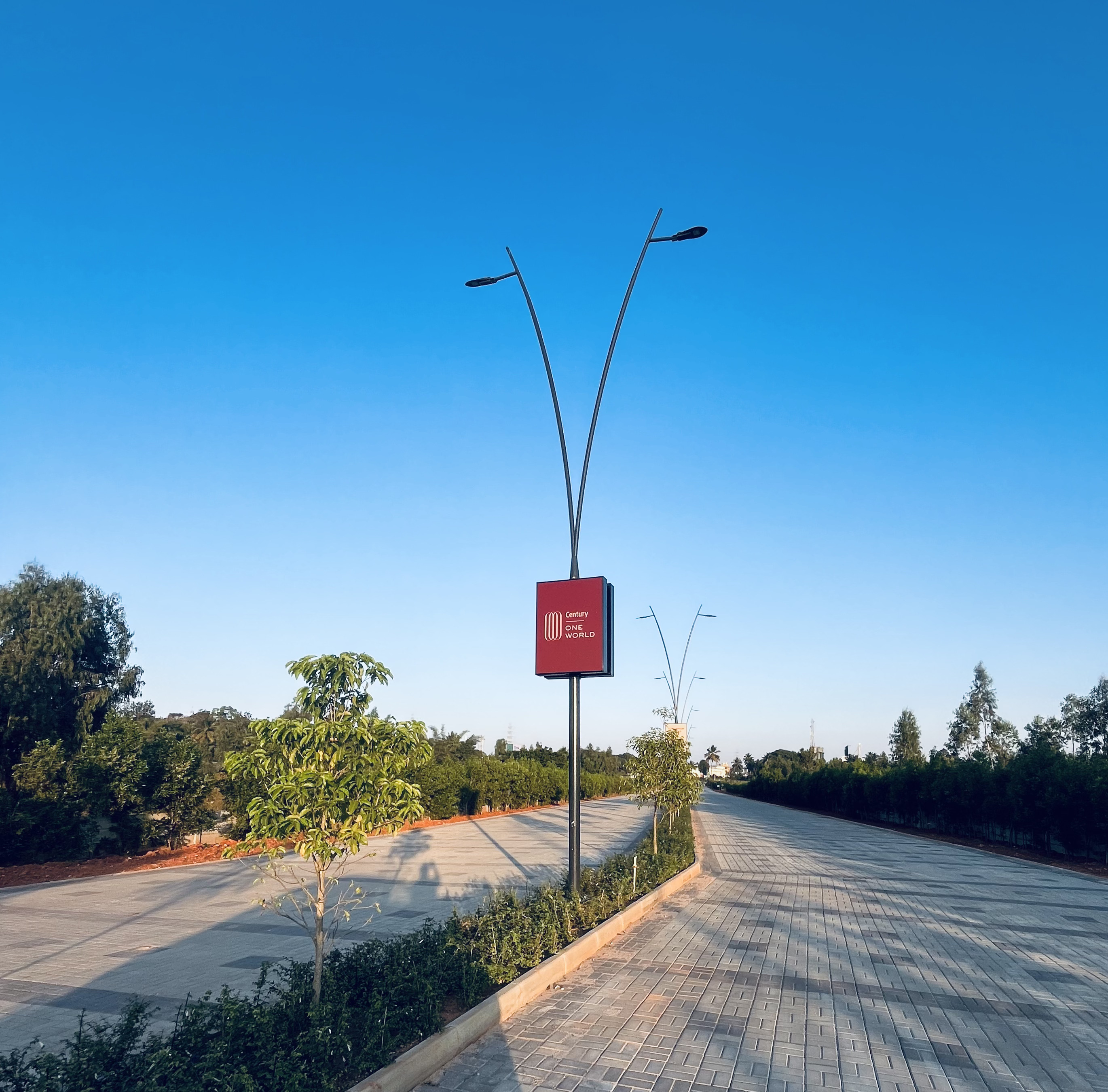 Premium township entrance of Century OneWorld Seraya with Century branding