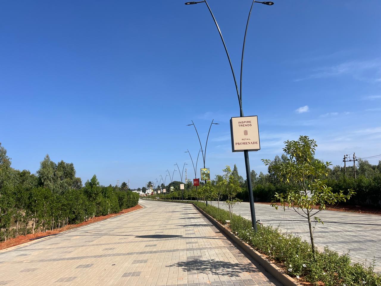 Construction progress of Century OneWorld plots showing infrastructure development